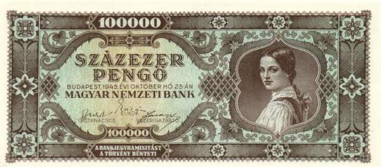 100.000 Pengö 1945